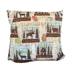 Explore Nature Woodland Theme Pillow Cover - Handmade